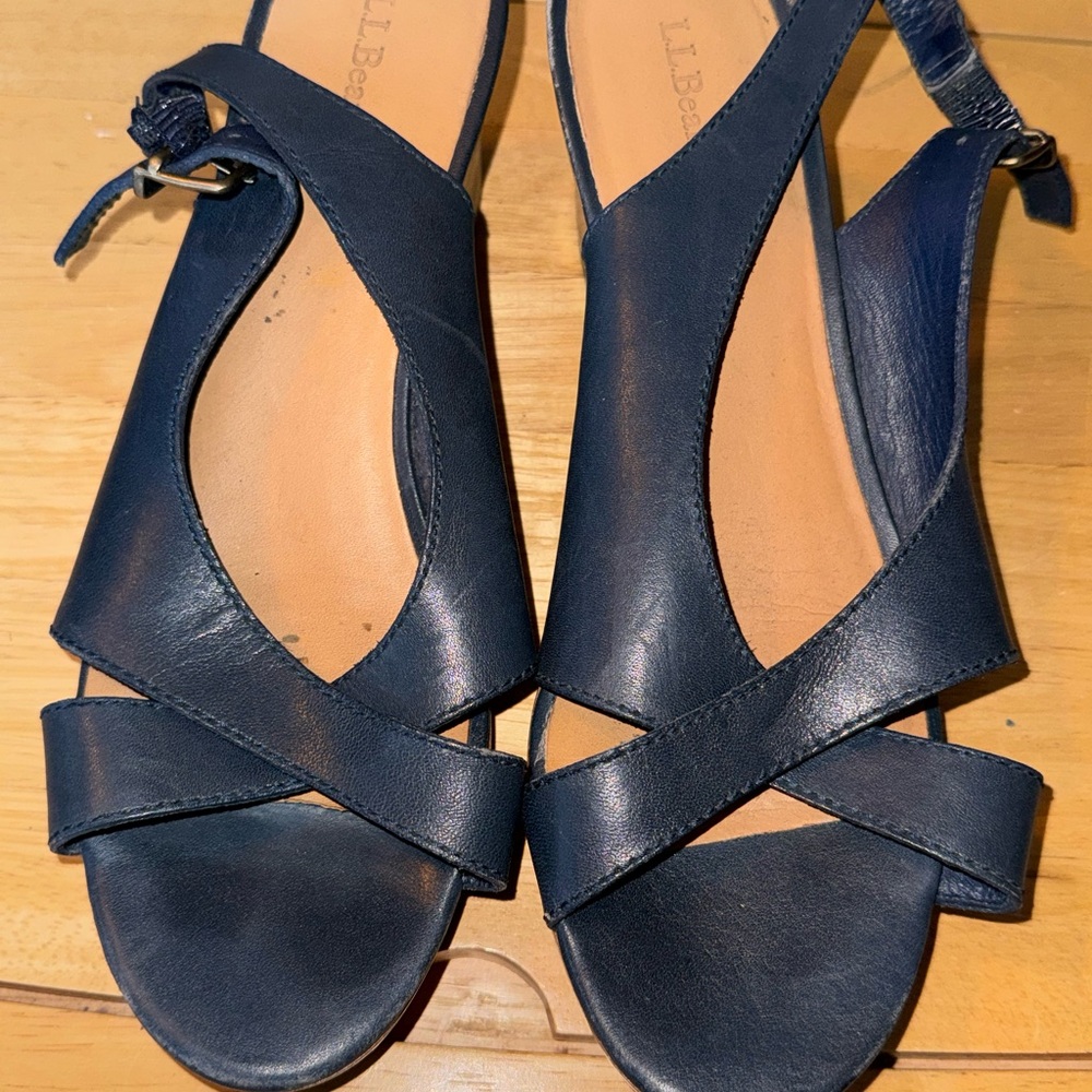 L.L. Bean Women's Dark Blue Strappy Sandals